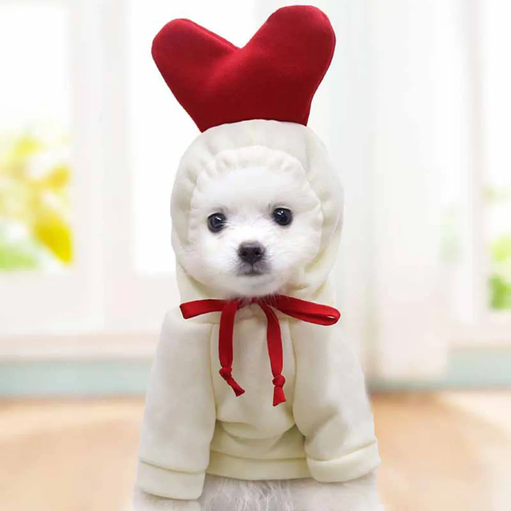 Miflame Cartoon Dogs Clothes For Small Dogs Hoodies Spitz Pomeranian Fashion Pets Sweatshirts For Puppy Hooded Clothes Winter