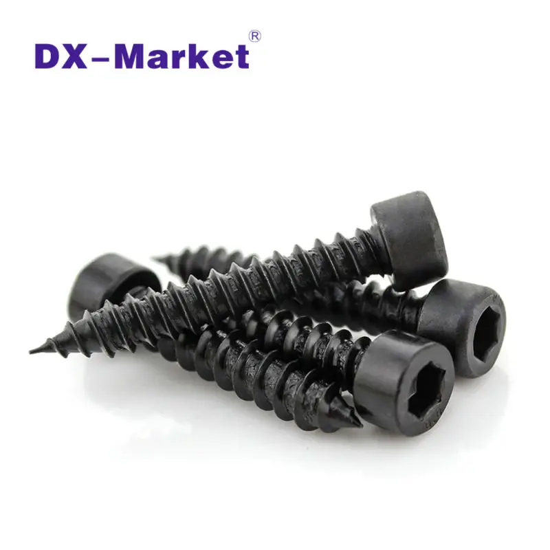 M5 Hexagon Socket Head Cap Self-tapping Bolt , Carbon Steel Class 8.8 Fasteners 16mm-50mm ,A007