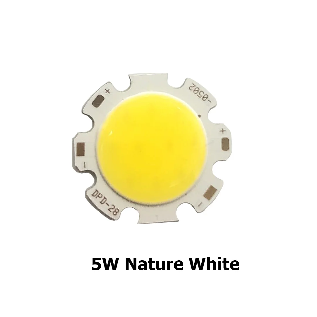 10PCS/lot Promation 5W 7W 10W Round 28mm For DIY Downlights Spotlights COB LED Chips 28-0502 28-0702 28-1002