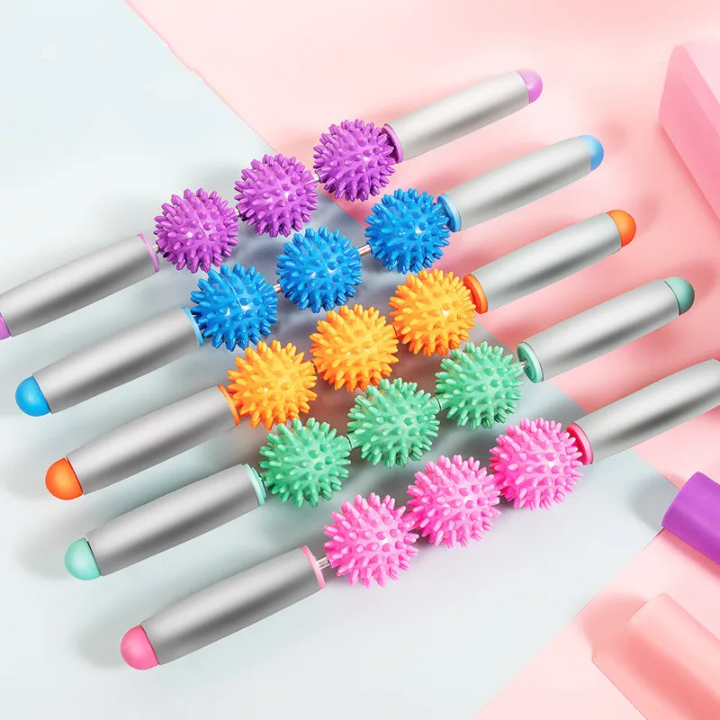 

Hedgehog Balls Massager Stick, Muscle Roller, Anti Cellulite, Massage Point, Muscle Relaxation, Slimming