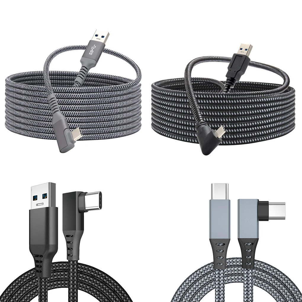 5M Charging Cable Data Line for Oculus Quest 1/2 Link VR Headset USB 3.0 Type C Data Transfer Type-C To USB-A Cord VR Accessorie