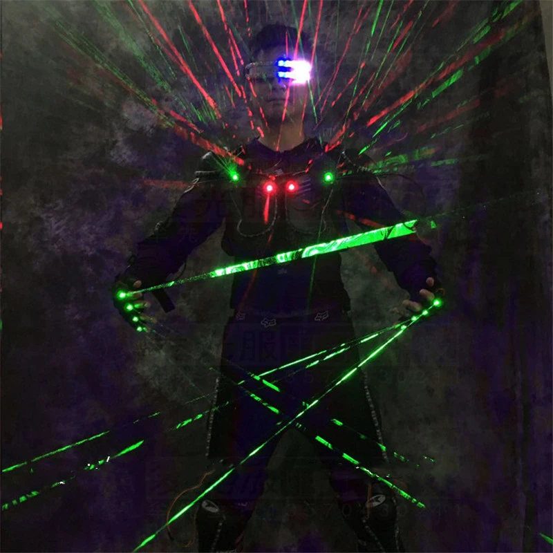 Free shipping led light costume performance wear mens light up LED tron costume