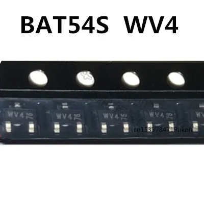Originele 50Pcs/BAT54S WV4 SOT23