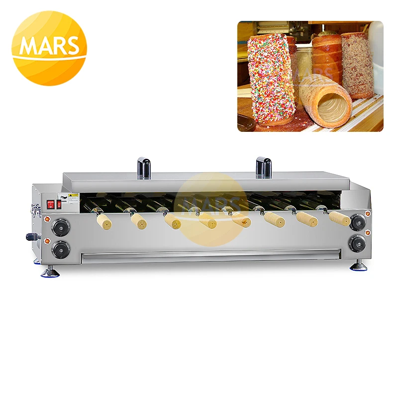 

2020 New Trdelnik Machine Electric/Gas Donut Cone Maker to Make Kurtos Kalacs Commercial Chimney Cake Machine Kurtos Grill Oven