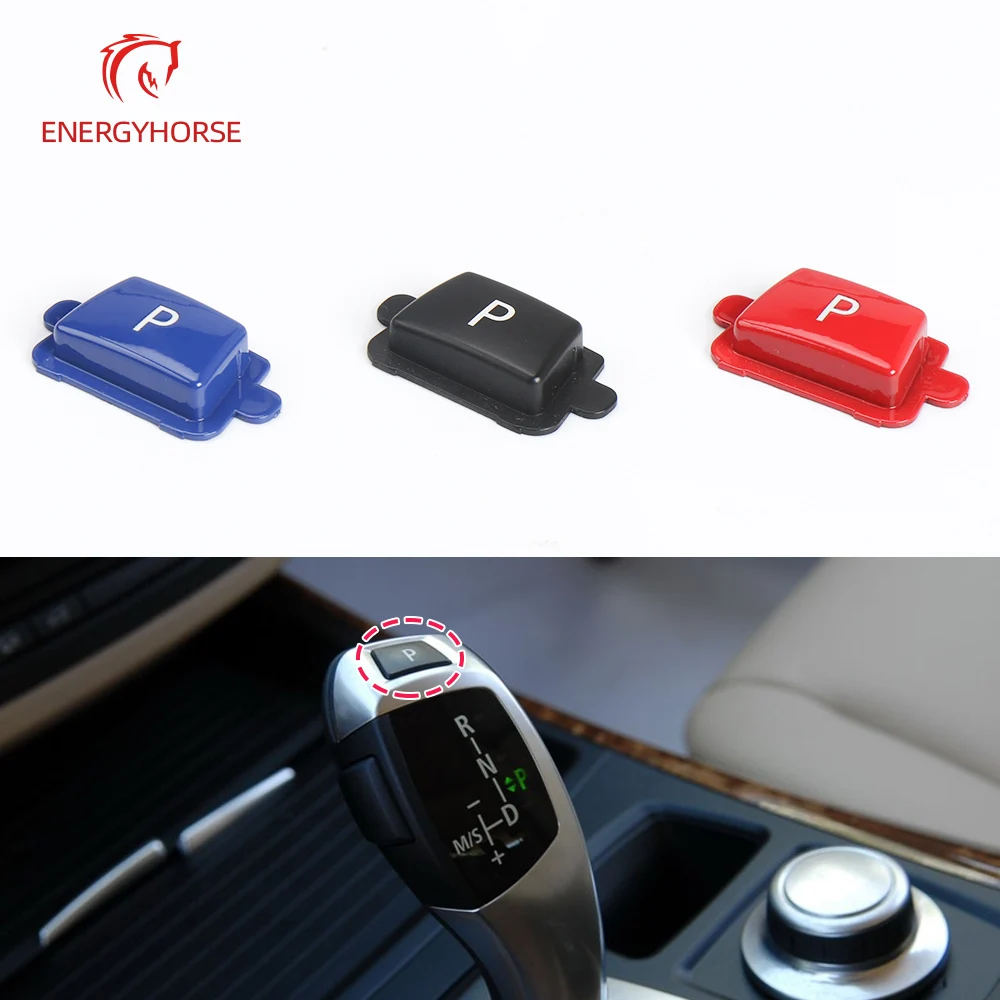 Car Gear Lever Auto Parking Button Cap Letter P Button For BMW 5 7 Series F10 F11 F18 F02 F01 520 523 525 528 530 530 730 740