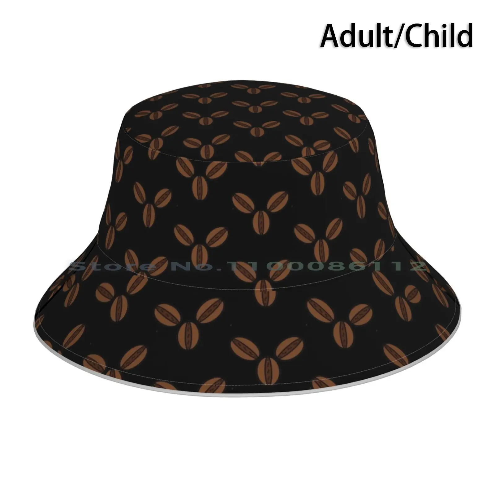 Roasted Coffee Bean Bucket Hat Sun Cap Coffee Bean Arabica Cute Cool Roasted Unique Light Glow In The Dark Civet Mountain