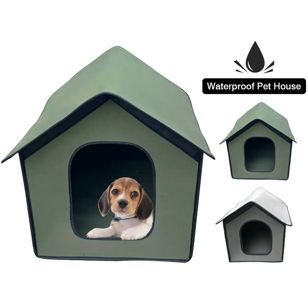 

Pet Outdoor House Waterproof Weatherproof Cat House Foldable Pet Shelter for Pets