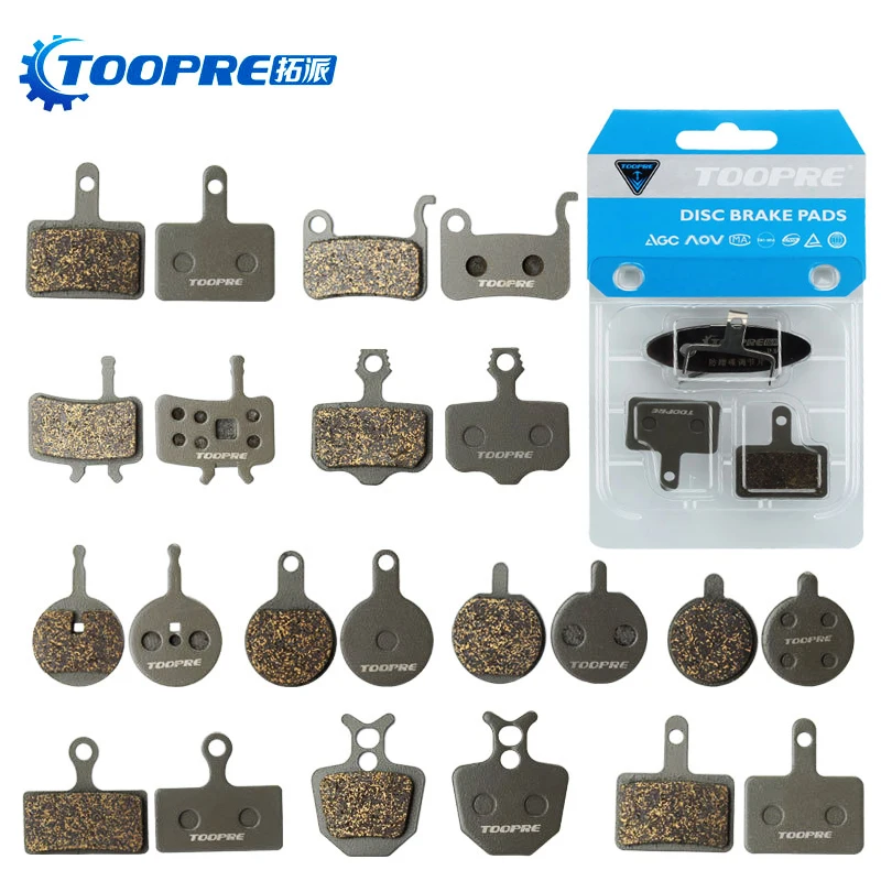 

TOOPRE-Mountain Bike Brake Pads, High Wear-Resistant Fiber Disc, High, All-Metal, BB5 for SHIMANO, SRAM, ZOOM, AVID, Magura