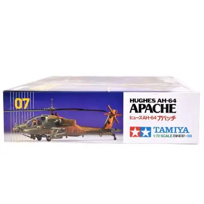 Tamiya Plastic Assembly Military Model 1/72 American AH-64 Apache Gunship Adult Collection DIY Assembly Kit 60707