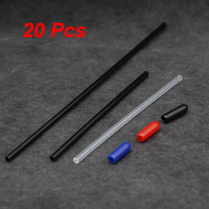 20PCS 90/150mm 2.4G Receiver Antenna Protection Tube with Cap Inner Dia 1.5mm Aerial Fixed Pipe for FPV Racing Drone Quadcopter