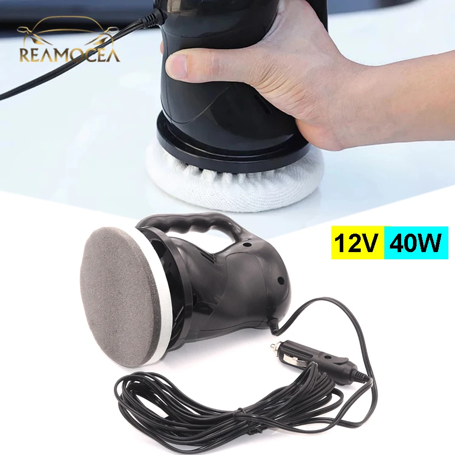 Reamocea 40W 12V DC Universal Electric Car Polisher Machine Auto Polishing Machine Waxing Tools Power Tools  Car Accessories