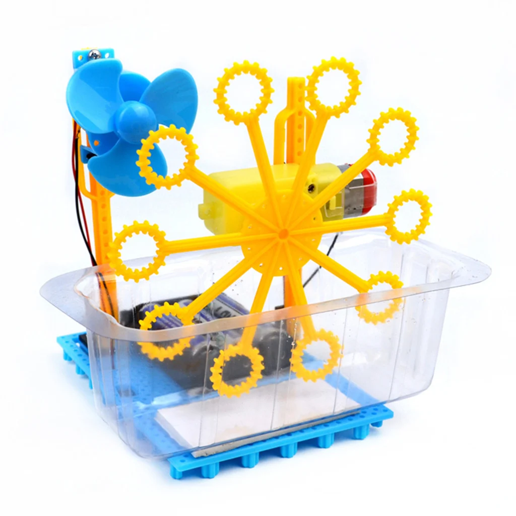 Kinderen Educatief Diy Automatische Bubble Machine Science Experiment Kits Educatief Speelgoed