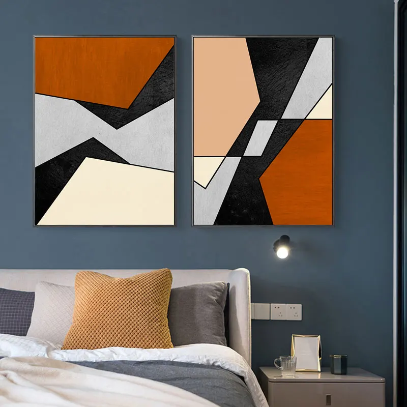 

Abstrac Wall Art Posters Aesthetic Geometric Color Block Canvas Painting Minimalist Nordic Pictures for Living Room Home Decor