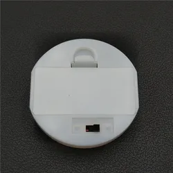 2 X 1.5V AAA Batteries Holder Storage Box Case with Switch Cover 2 Slots 3V AAA White Round Battery Base Socket Organizer