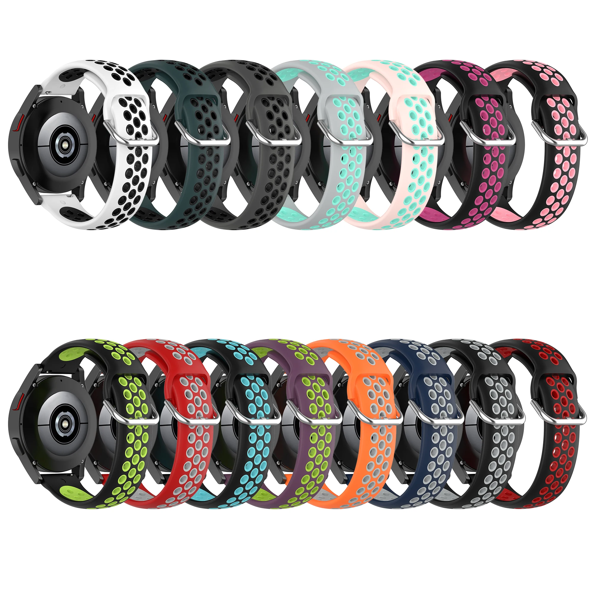 サムスンギャラクシーウォッチ4用シリコンストラップ,スマートウォッチ用40mm,44mm,クラシック,42mm,46mm