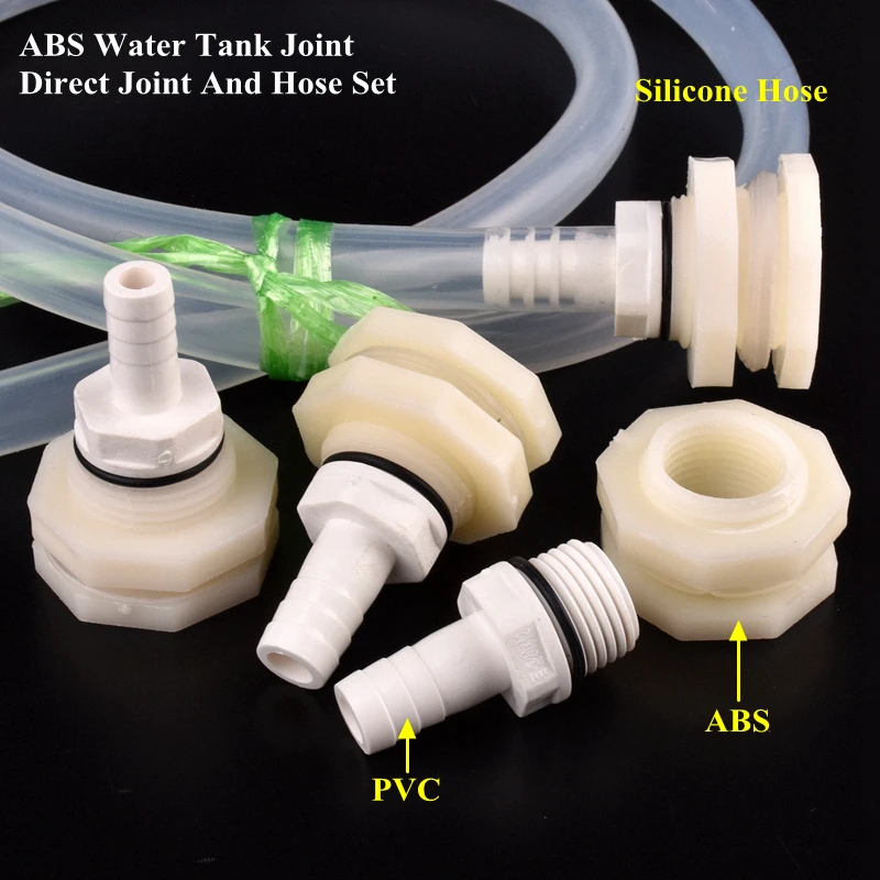 

1/2" To 8~16mm Pagoda Direct Water Tank Connector Set Aquarium Tank Joint Garden Watering Irrigation System Silicone Hose Joints