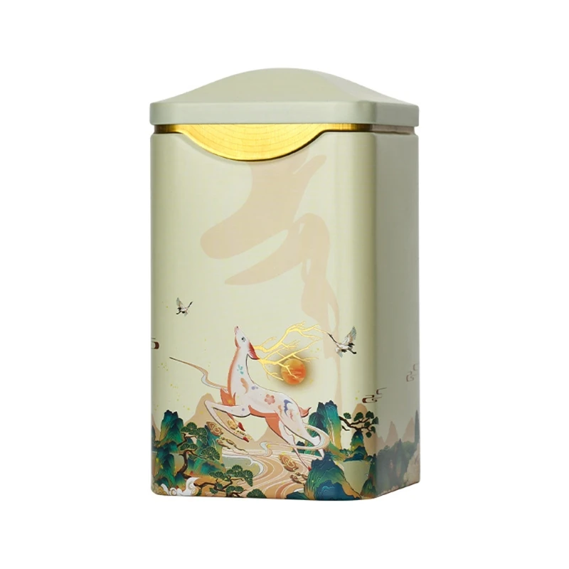 Guofeng-Variety of Tea Cans, Storage Box, Small Coffee Tea Storage, Sealed, Chinese Packaging Box, Japanese