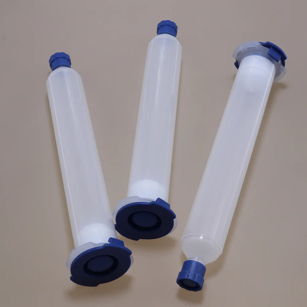 55cc EFD พลาสติก Barrel,อเมริกันสไตล์ใหม่ Dispensing Syringe สีแดงสีดำโปร่งใสกาวเครื่องมือ Liquid Dispenser