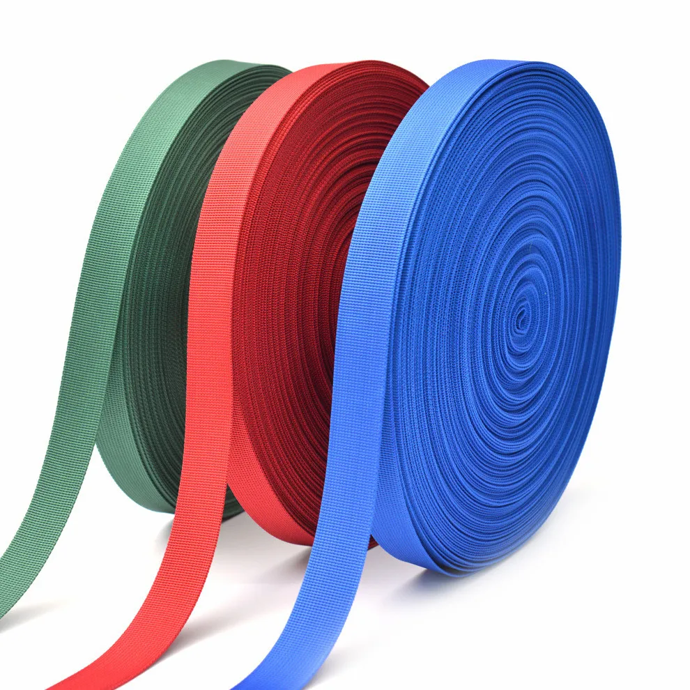 5 meters 25mm Thicken High Quality Polyeste Ribbon Belt Bag Webbing Nylon Webbing Knapsack Strapping Sewing Bag Belt Accessories