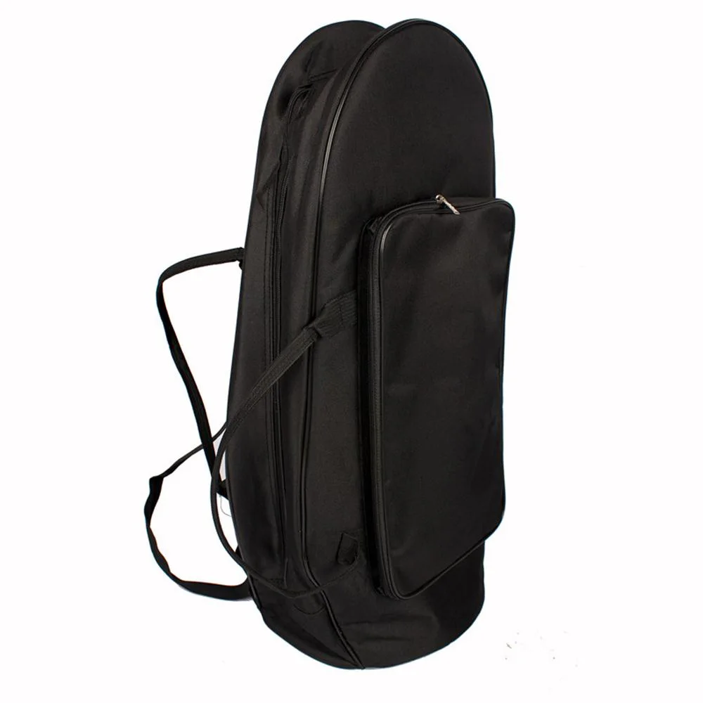 

Portable Tenor Horn Gig Bag Case Black Waterproof Oxford Cloth Backpack Baritone Case Handbag Musical Instrument Storage Bag