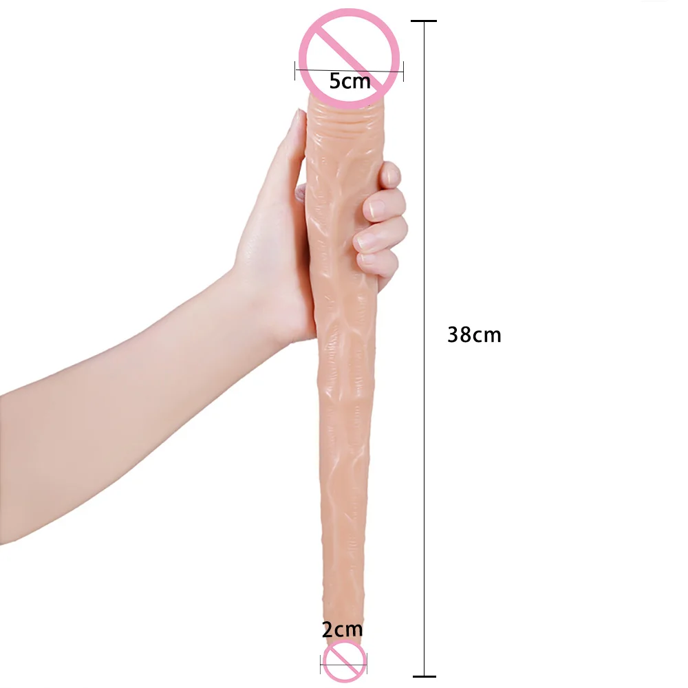 Long Strapon Double sided Dildo Anal Huge Dildo Sex Toys For Women Vaginal Huge Flexible Soft Dildo Big Realistic Penis Sex Shop