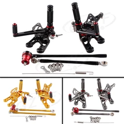 CNC Motorcycle Adjustment Rider Rearsets Foot Pegs Footpegs Pedals Kit for Honda CBR600RR CBR1000RR  CBR 600/1000 RR 2003-2007