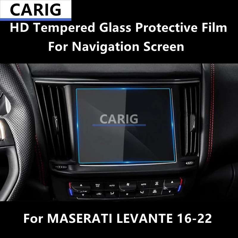 

For MASERATI LEVANTE 16-22 Navigation,Air Screen HD Tempered Glass Protective Film Anti-scratch Repair Film Accessorie Refit