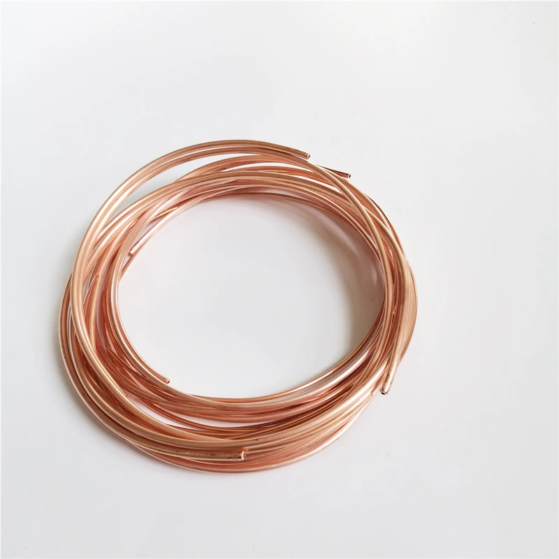 10m T2 Red Copper coil 2/3/4/5mm Copper tube Air Conditioning Copper Pipe Soft  Tube 99.9% T2 Copper DIY Cooling