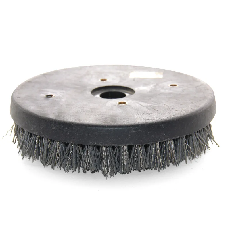 200MM 8Inch Round Compound Nylon Stainless Steel Antique Abrasive Brush For Cleaning And Polishing Stone Marble Granite Concrete