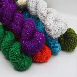45g Acrylic Yarn Medium Thick Wool Crochet Thread Baby Scarf Knitting Colorful Craft Handmade Yarn for DIY Sweater45g Soft Cotto