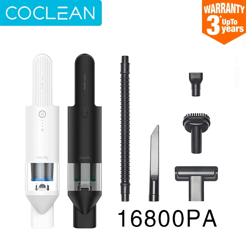 COCLEAN Cleanfly Handheld Vacuum Cleaner FV2 for Car home Portable Wireless Dust Catcher 16800PA Strong Cyclone Suction XIAOMI