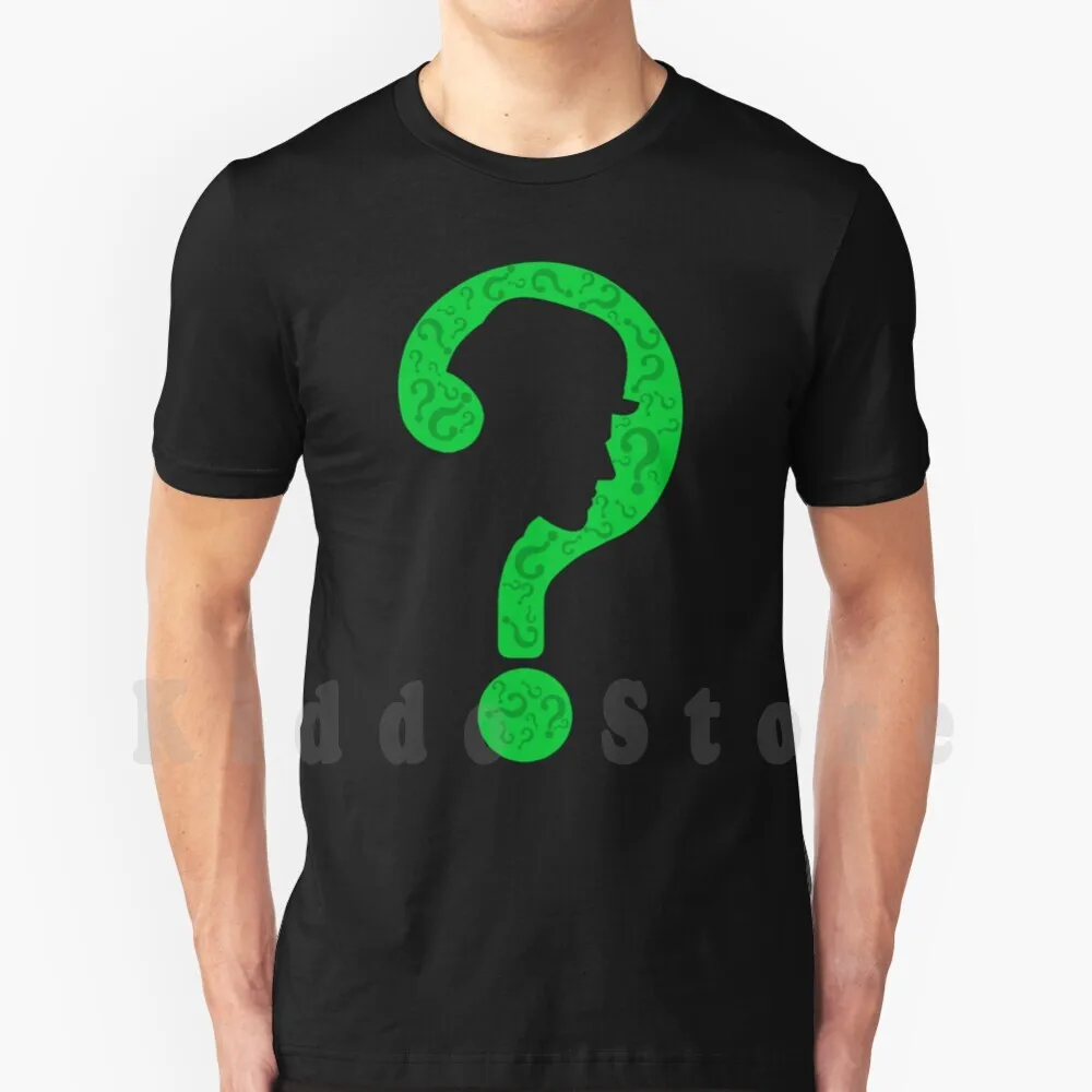 The Riddler ? T Shirt DIY Big Size 100% Cotton The Riddler Edward Nygma Bruce Wayne Oswald Cobblepot The Penguin Nygmobblepot