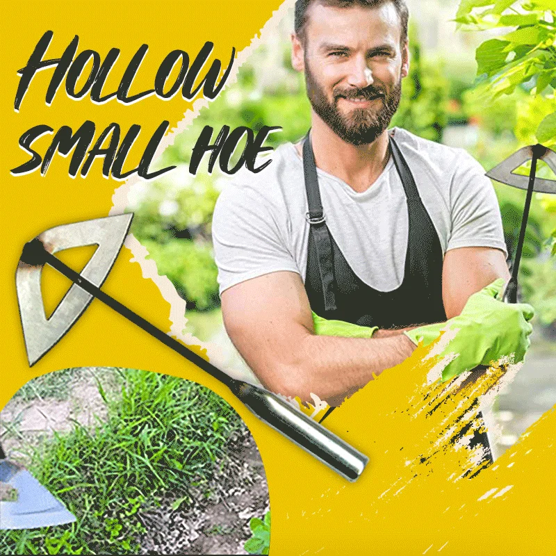 Azada hueca de acero endurecido, rastrillo de deshierbe de mano, herramienta de Agricultura de jardín, granja de verduras, accesorios de deshierbe, 1 unidad