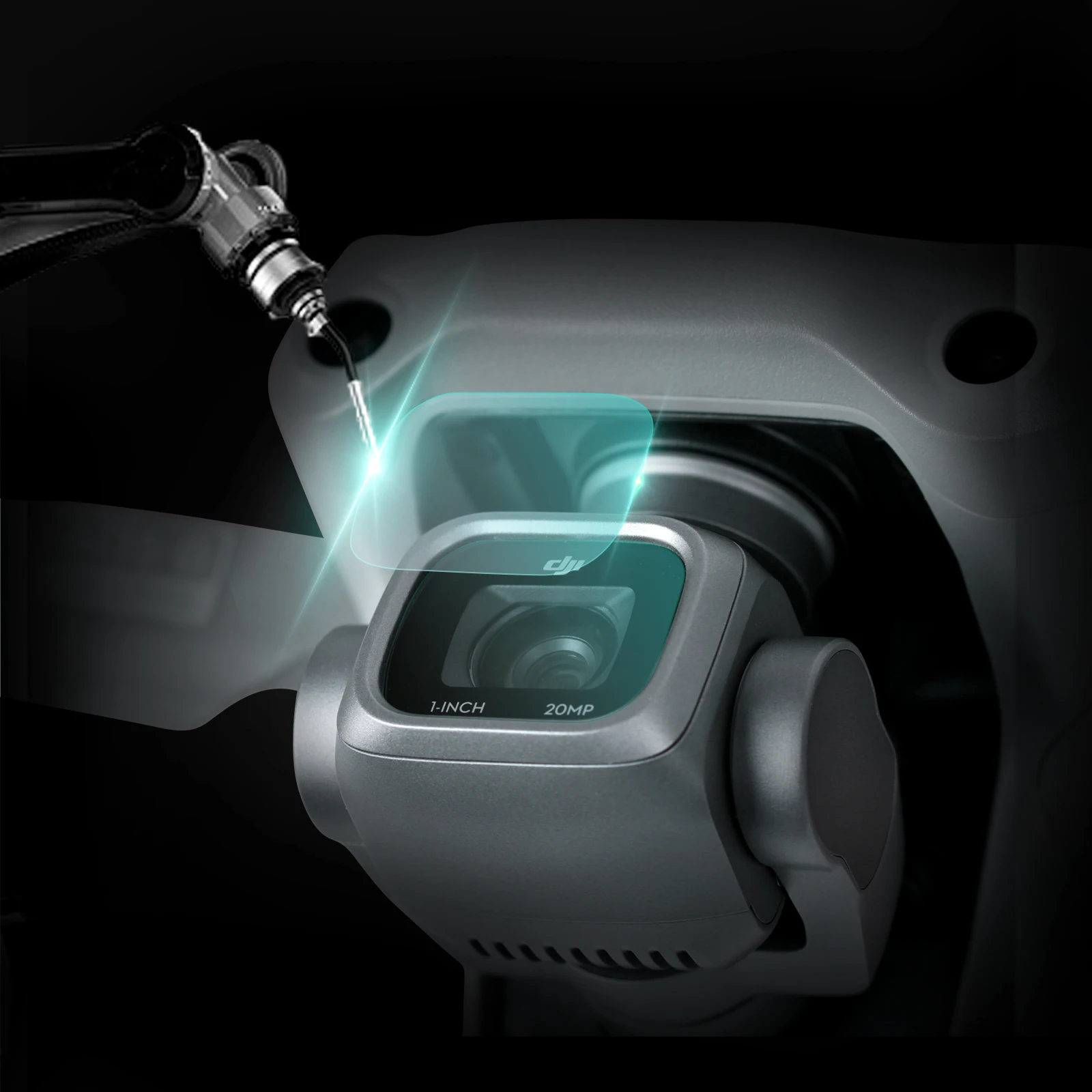 2PC ชุดเลนส์กระจกนิรภัยหน้าจอป้องกันฟิล์มสำหรับ DJI Mavic Air2S Drone กล้องอุปกรณ์เสริม