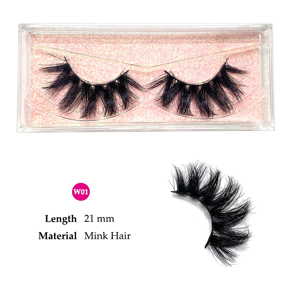 20mm Lashes 6D Mink Eyelashes Pink Pullbox Cross Thick Style Wedding Attend Important Occasions Go With Heavy Eyelash Extension