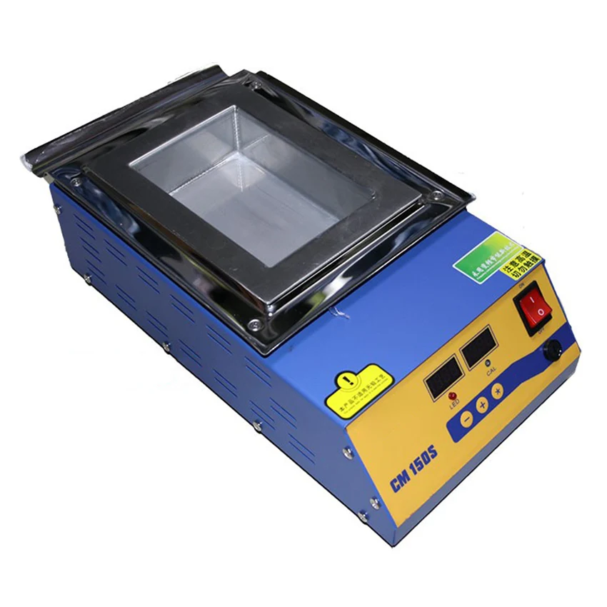 

900W CM-150S Solder Pot Digital Display Melting Tin Furnace Temperature Adjustable Square Tin Stove Desoldering Bath 220V/110V