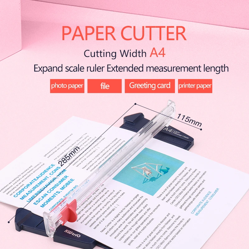 1PC A4 Paper Trimmer Paper Cutter Paper Cutting Machine Sharp Blade DIY File Scrapbook Photo Paper Greeting Card Cutter Paper