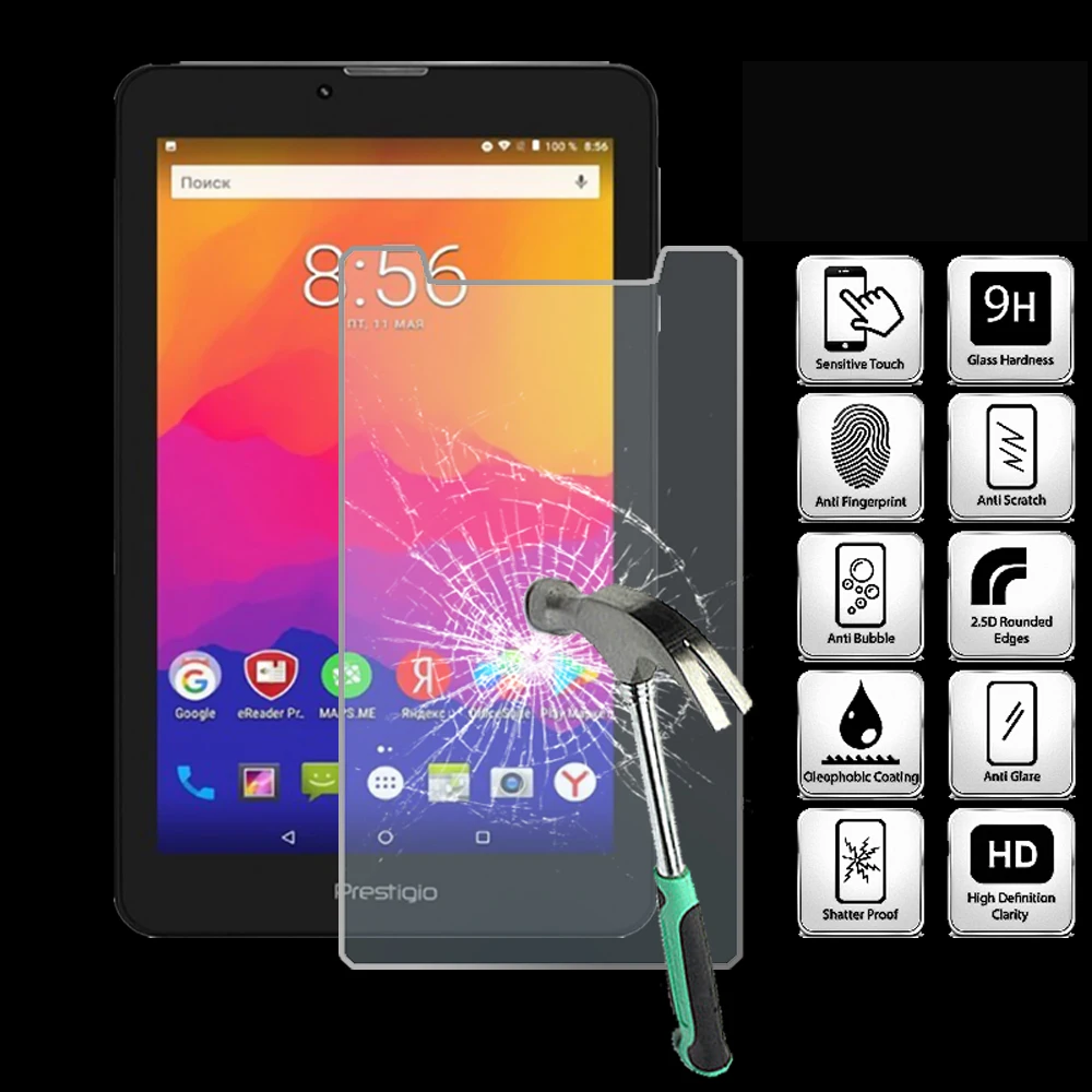 

Защитное стекло для планшета Prestigio Wize 3327 3G-9H, взрывозащищенное