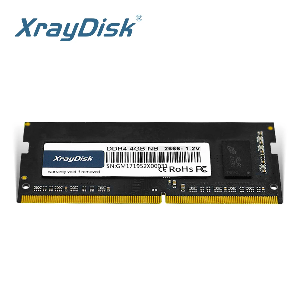 XrayDisk Memory Ram DDR4 8GB 4GB 16GB  2666mhz 1.2V Sodimm Notebook High Performance Laptop