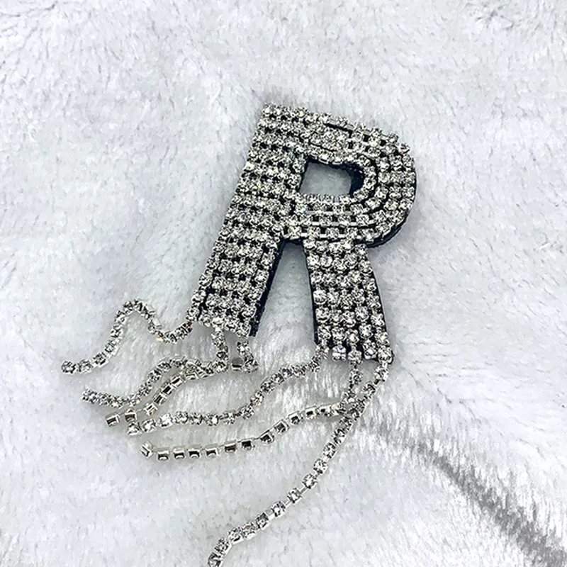 Letters-patch Badge- Paste Shoes Clothing Rhinestone English-Alphabet Iron-on 3D for Bag Letter Patches for Clothes Iron on Bag