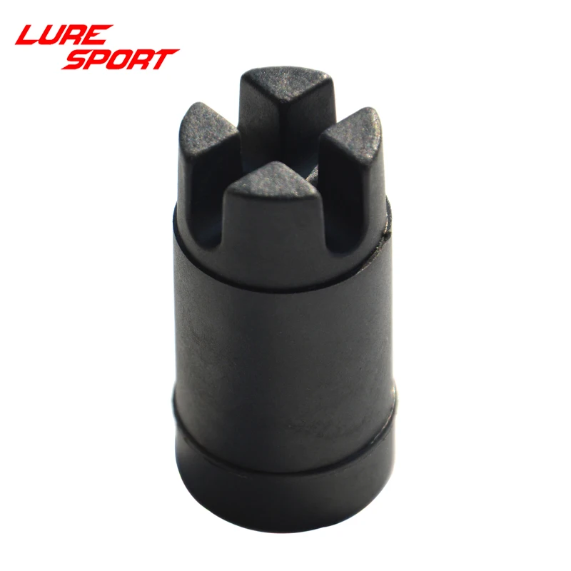 LureSport 3 pz grafite Gimbal gomma testa copertura canna da costruzione componente canna da pesca riparazione accessorio fai da te