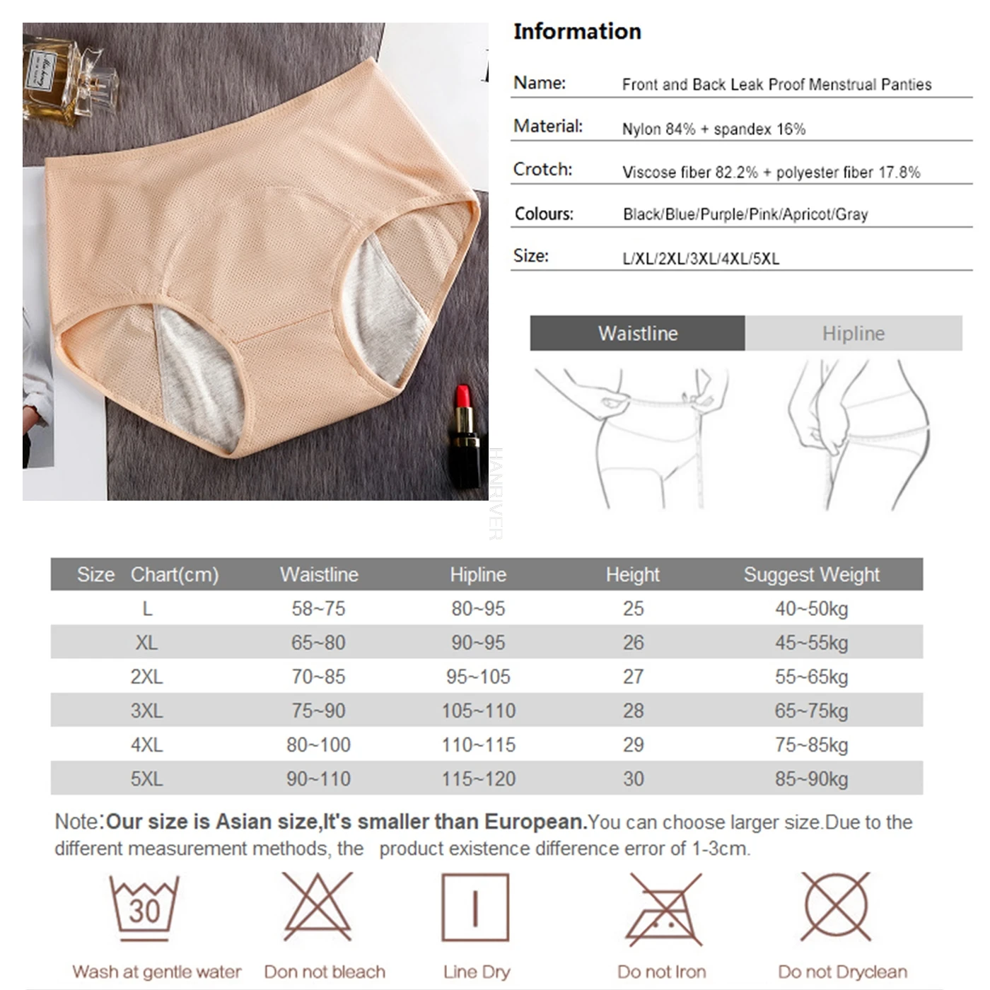 Feminine Hygiene Menstrual Period Panties Leak Proof Women Menstrual Panties Women Underwear Physiological Pants Female Briefs