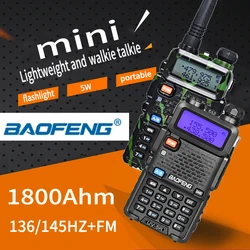 Портативная рация baofeng uv 5r, портативная рация для охоты, двухсторонняя рация, портативная рация для автомобиля, 10 км, vhf, uhf, Интерком