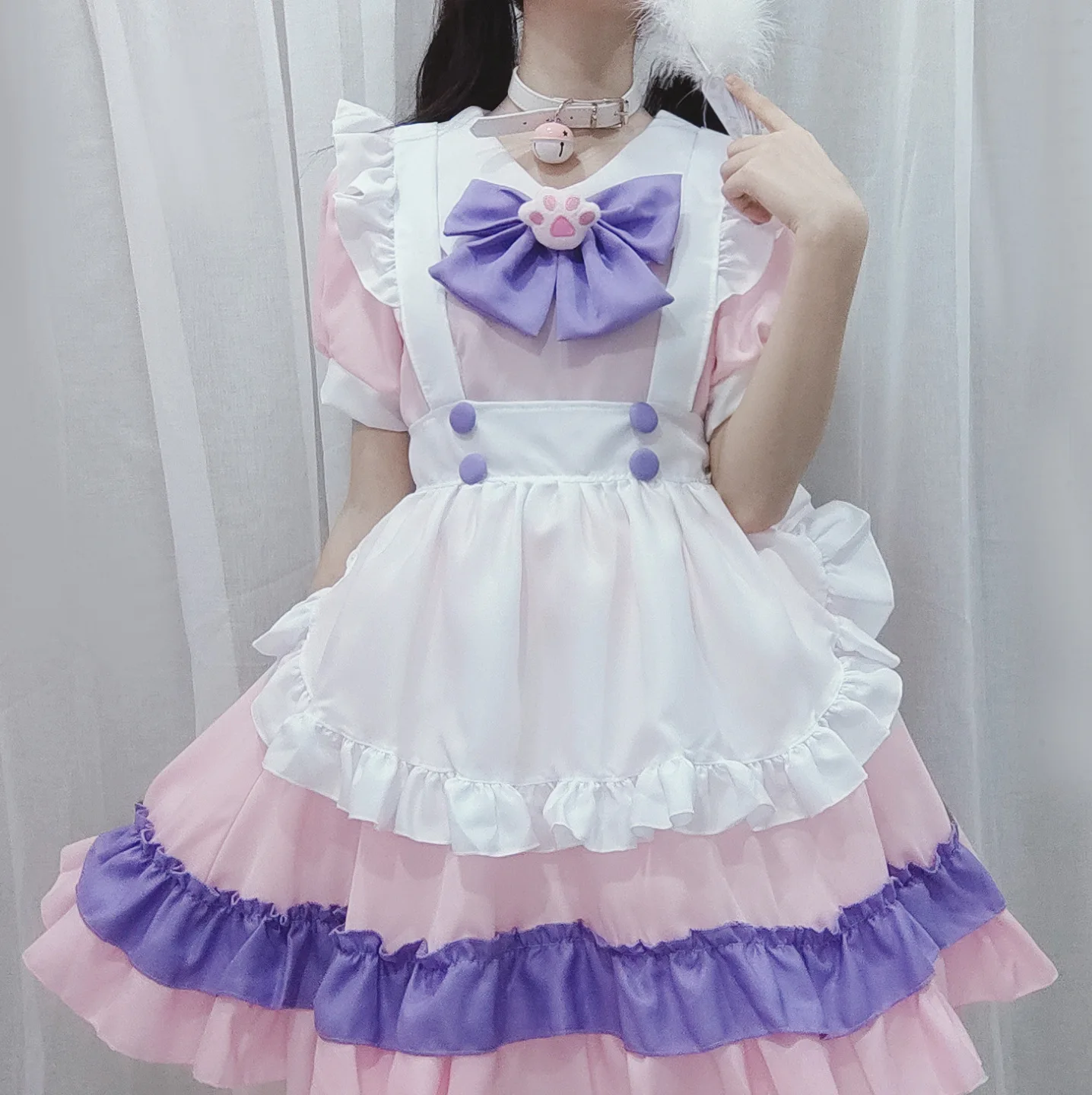 Robe de demoiselle d'honneur, Costume de Cosplay Alice, nœud papillon, ours Lolita, griffe, nouvelle collection