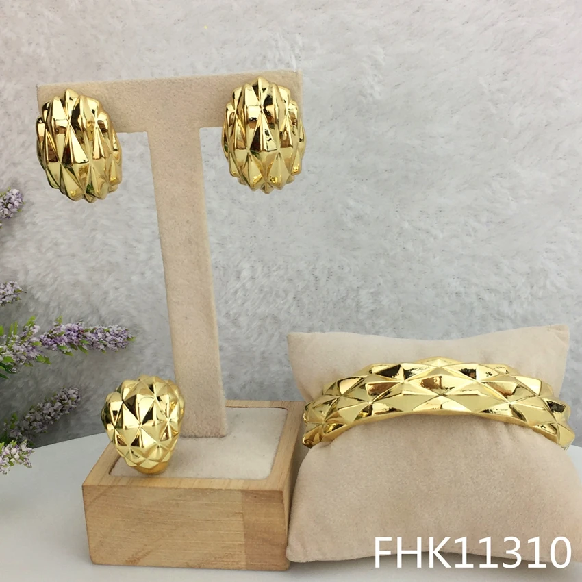 

Yuminglai Unique Earrings Sets 24K Plated Earrings Fine Jewelry for Women FHK11198