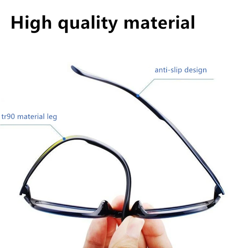 TR90 High Quality Anti Blue Light Reading Glasses Men Women Antifatigue Computer Presbyopic Glasses Diopter +150 250 350