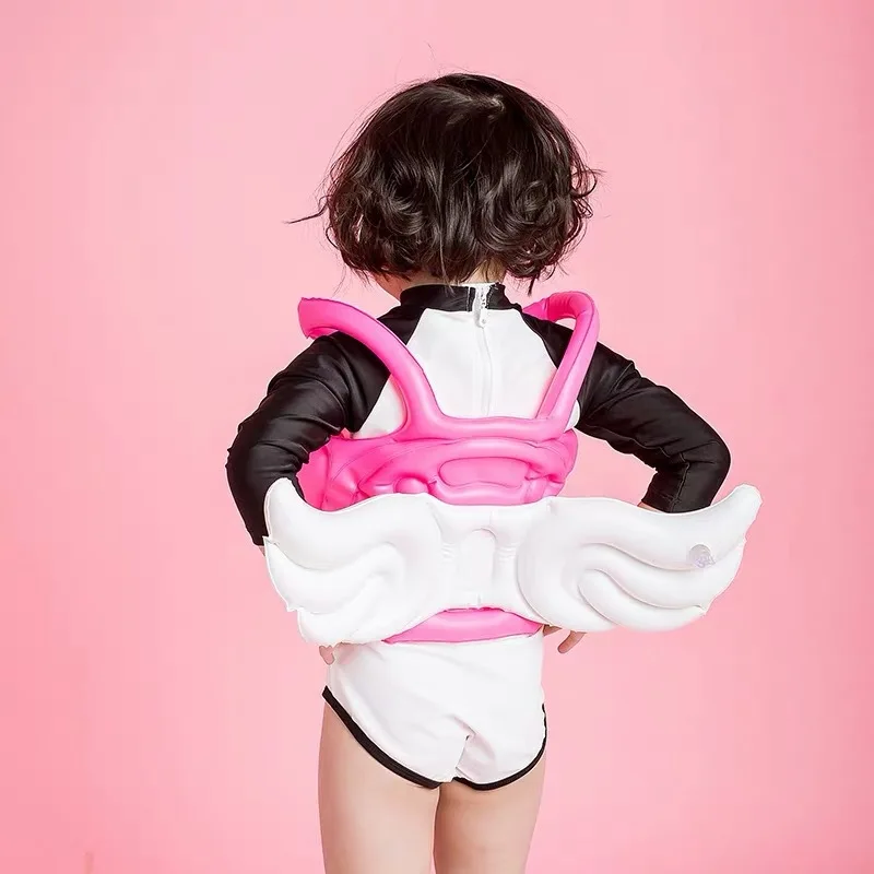 

Baby Life Jacket Floating Kids Safety Life Vest Children's Cute Angle Wings Swimming Pool Float For Kids 2-8 Years