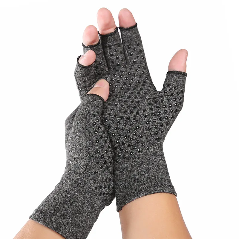 1 Pair Adult Compression Arthritis Gloves Wrist Support Cotton Joint Pain Relief Hand Brace Women Men Therapy Wristband