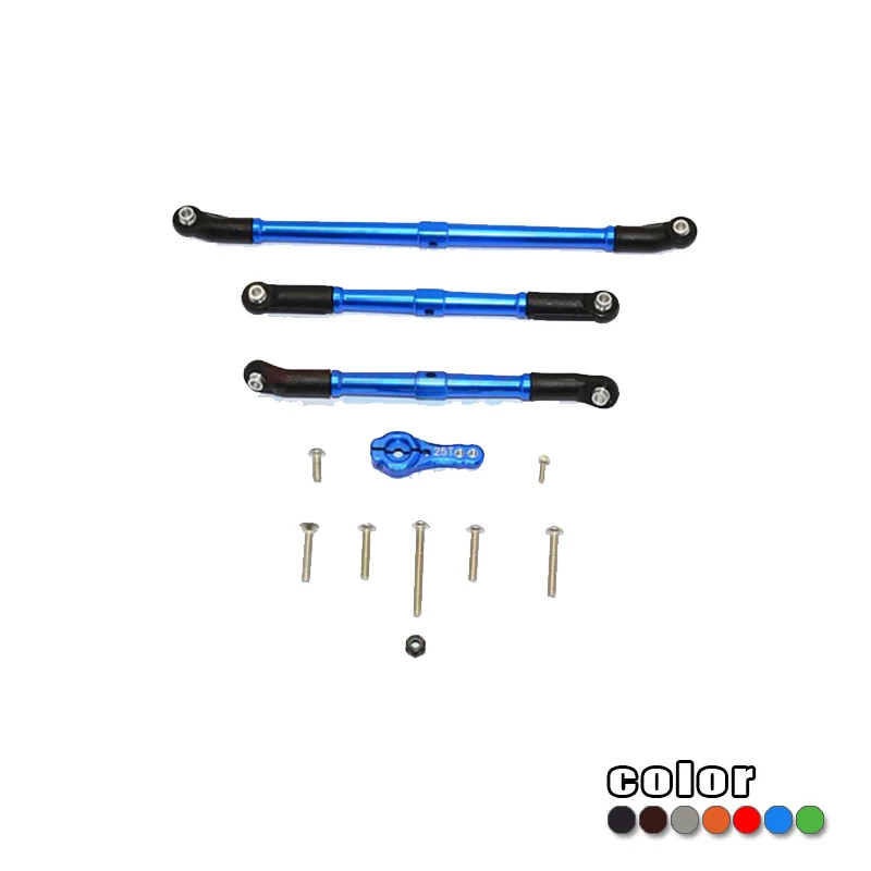 

GPM ALUMINIUM ADJUSTABLE STEERING LINKS WITH 25T SERVO HORN For AXIAL SCX10 II 90047 RC Upgrade