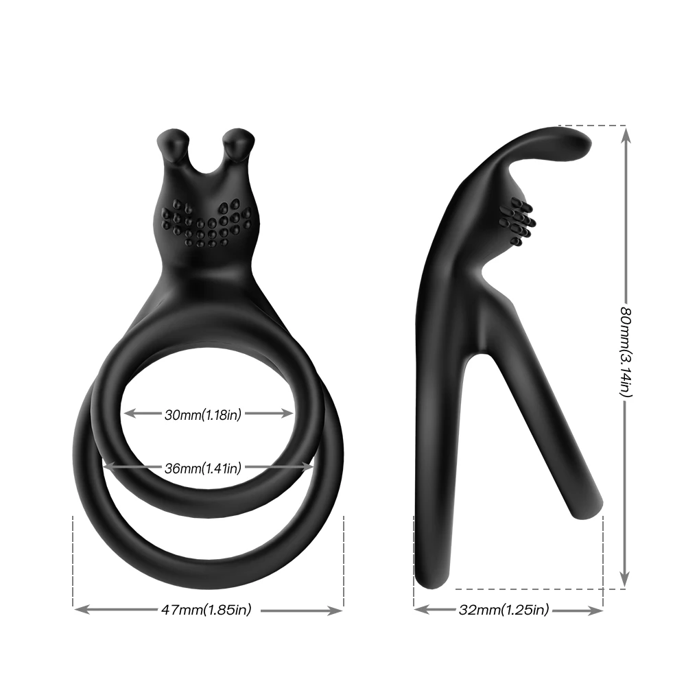 Silicone dual cock ring delay ejaculation for men Couple sexual toy adult sex lock Men\'s ring penis enlargement Erection product